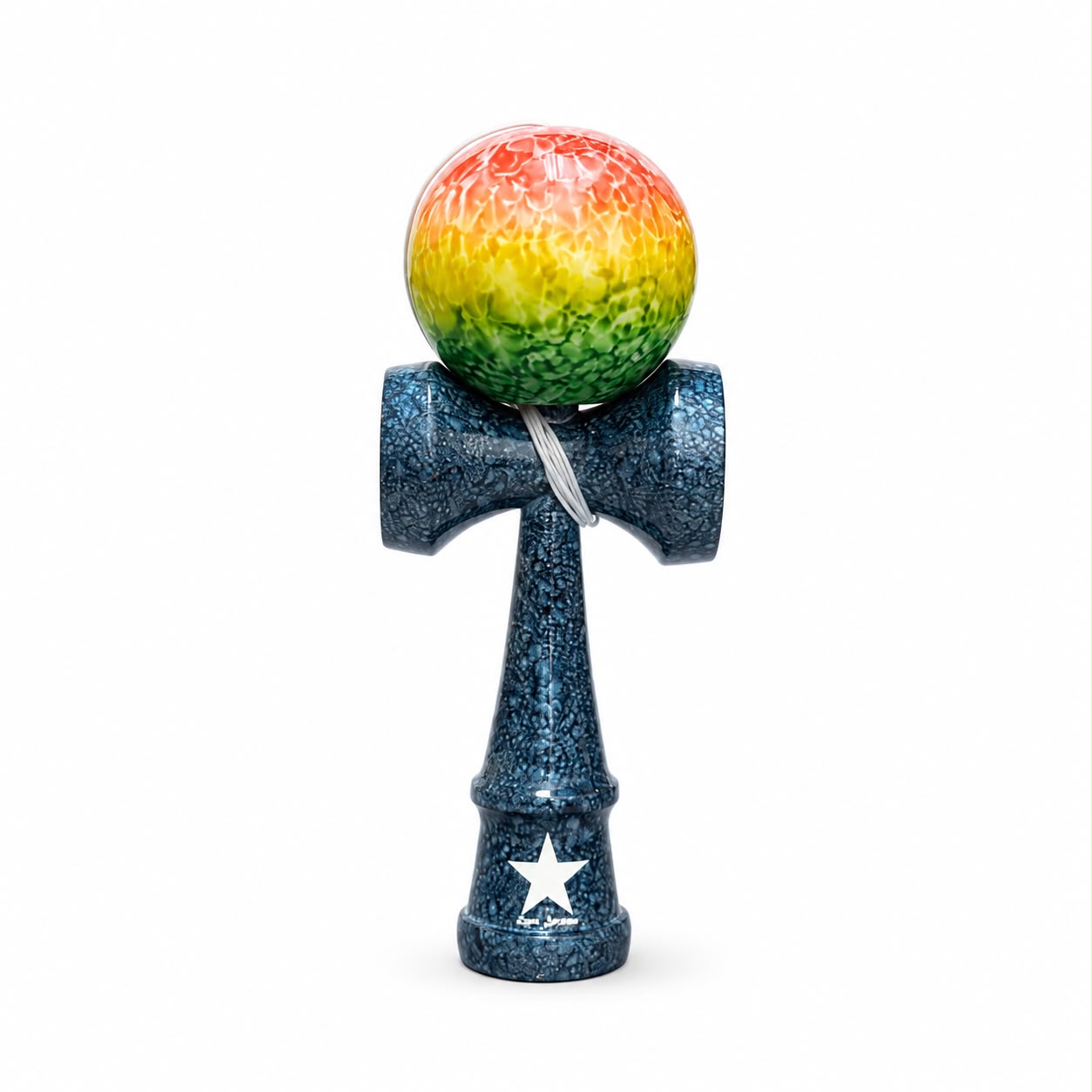 Black Rasta Full Marble Kendama